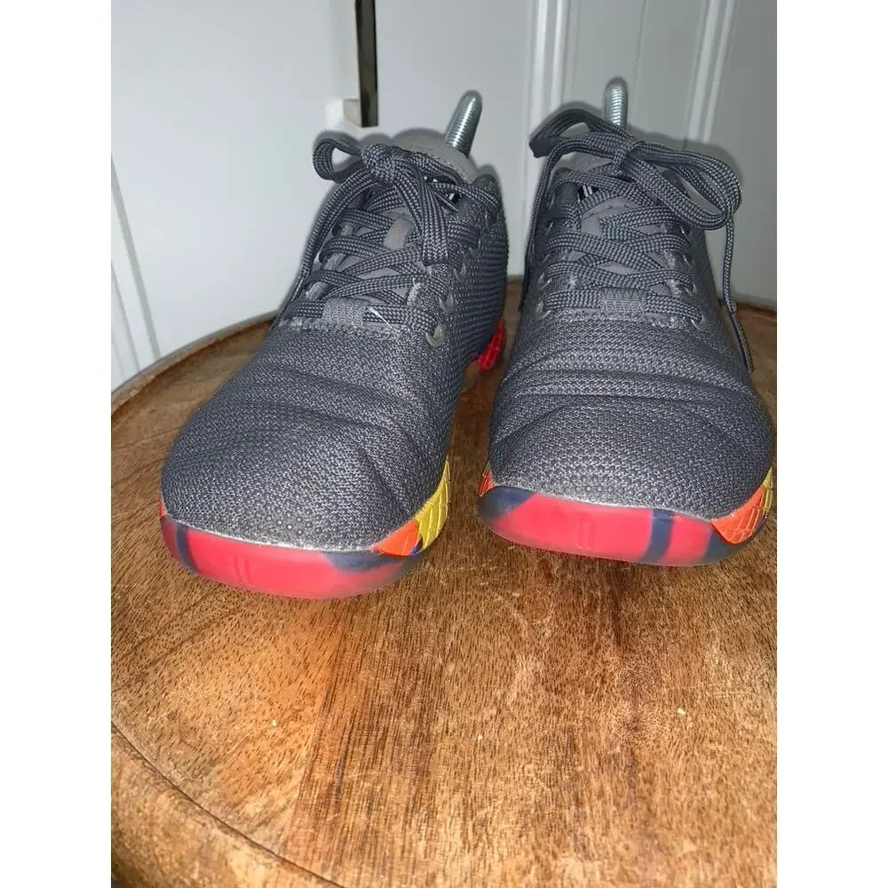 NOBULL Lightning Trainer Unisex Sneakers Gray Rainbow Men's 6 /‎ Women's 7.5